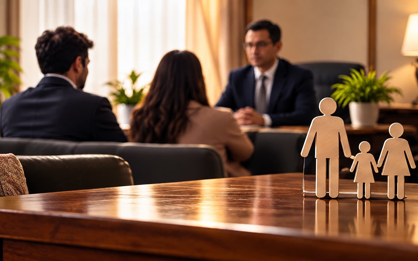 A family sitting room, representing matrimonial counselling